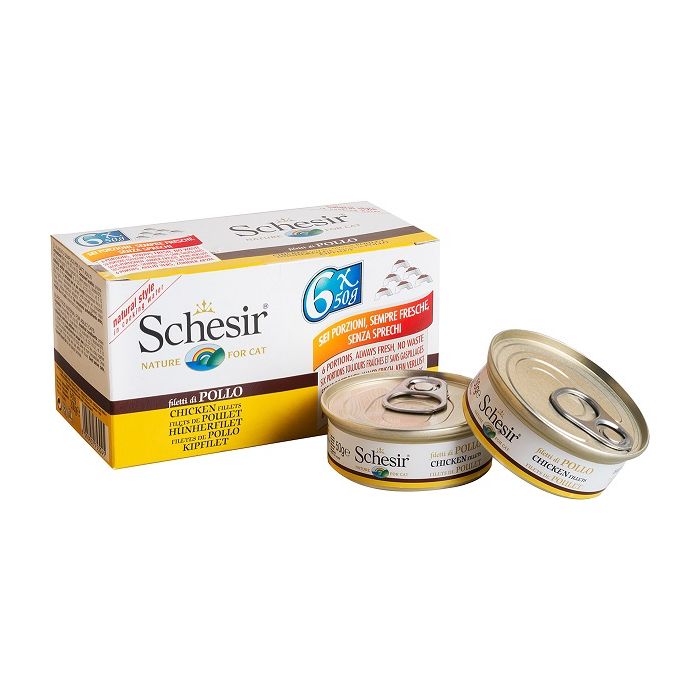 Schesir Cat Multipack Piletina i Pirinač 6x50g