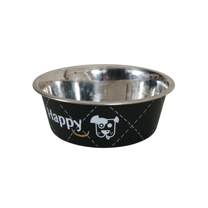 475 433NOI Zolux Činija Za Pse Happy Rostfraj Crna 1,5L
