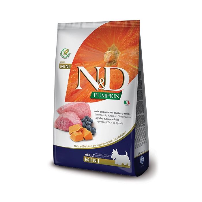 N&D Pumpkin Mini Lamb & Blueberry 7kg