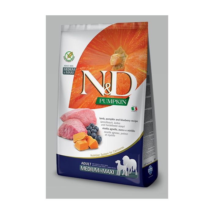 N&D Pumpkin Medium & Maxi Lamb&Blueberry 12kg