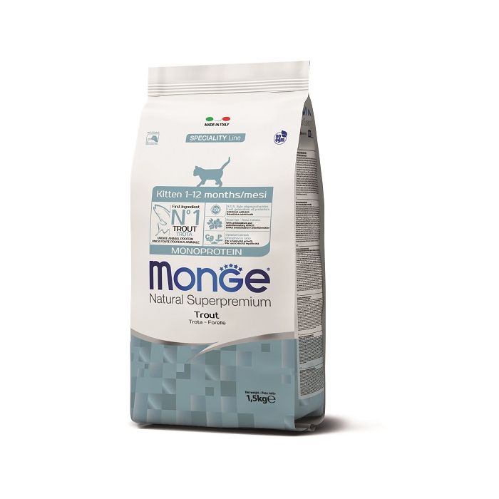 Monge Kitten Monoprotein Pastrmka 1,5 kg