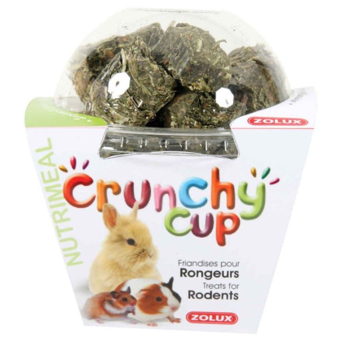 209257 Zolux Crunchy Cup Hrana Za Glodare Lucerka Šargarepa 200g