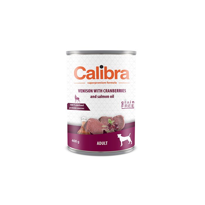Calibra Dog Adult Divljač sa Brusnicom u Lososovom Ulju 400g