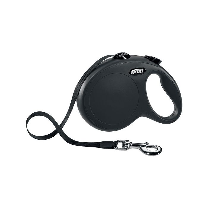 Flexi Povodac New Classic M Traka Crni 5m