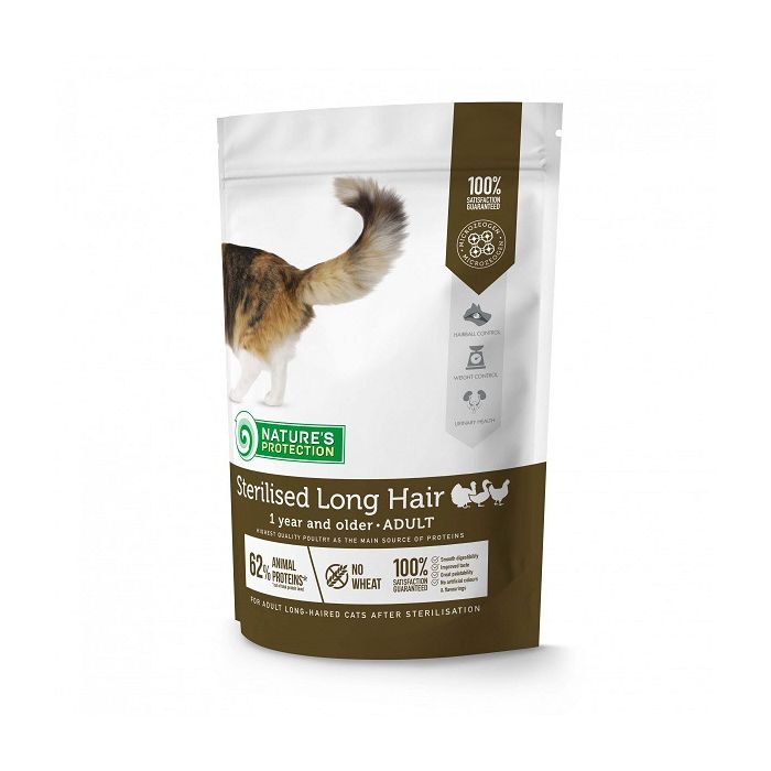 Nature's Protection Sterilised Long Hair Živina 400g