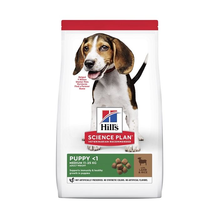 Hill's Puppy Medium Jagnjetina & Pirinač 14kg