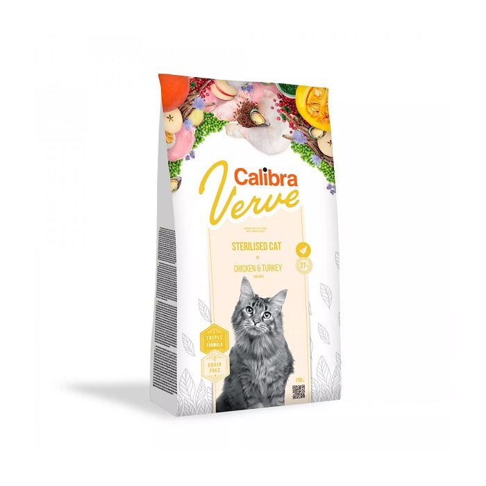 Calibra Cat Verve Grain Free Sterilisane Mačke Piletina & Ćuretina 3,5kg