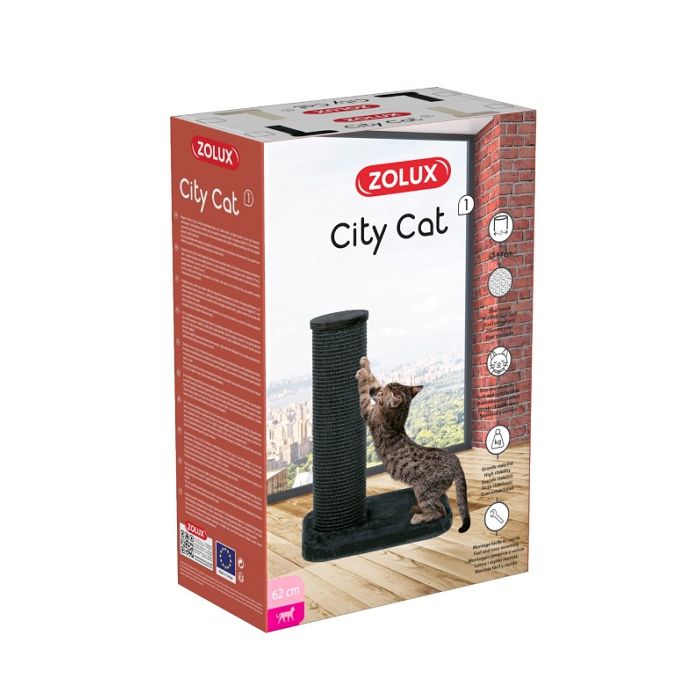 504123GRI Zolux Drvo Za Mačke City Cat 1 Sivo 47x39x62cm
