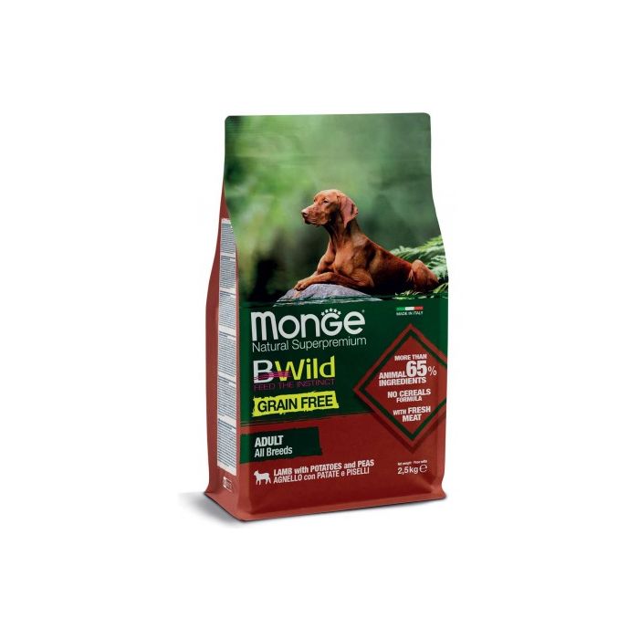 Monge BWild Grain Free Jagnjetina sa Krompirom i Graškom 2,5kg