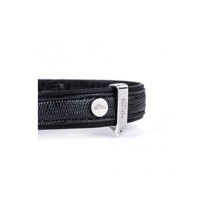 MyFamily Saint Tropez Crna Ogrlica Veštačka Koža 2,2cm / 50cm