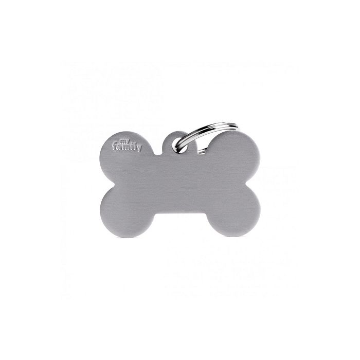 MyFamily Basic Privezak Za Graviranje Velika Siva Koska Aluminijum
