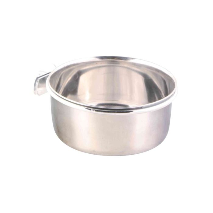 Trixie Posuda za Ptice od Nerđajućeg Čelika sa Šrafom 600ml / R12cm