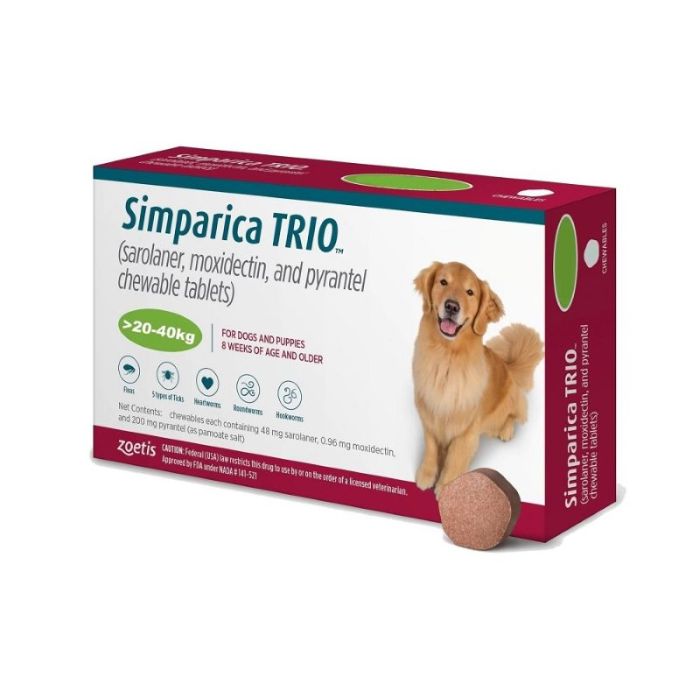 Simparica Trio 20-40kg / 1kom.