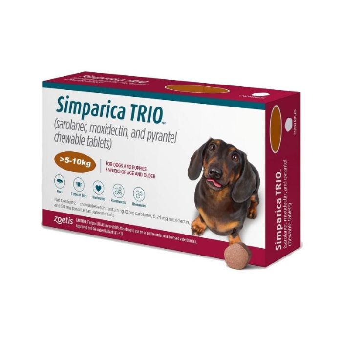Simparica Trio 5-10kg / 1kom.