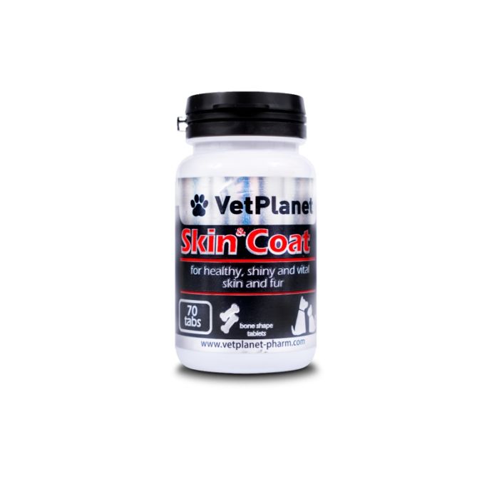 VetPlanet Skin&Coat Tablete za Zdravu Kožu i Dlaku za Pse i Mačke 70tbl.