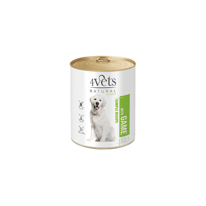 4Vets Natural Complete Dog Divljač 800g