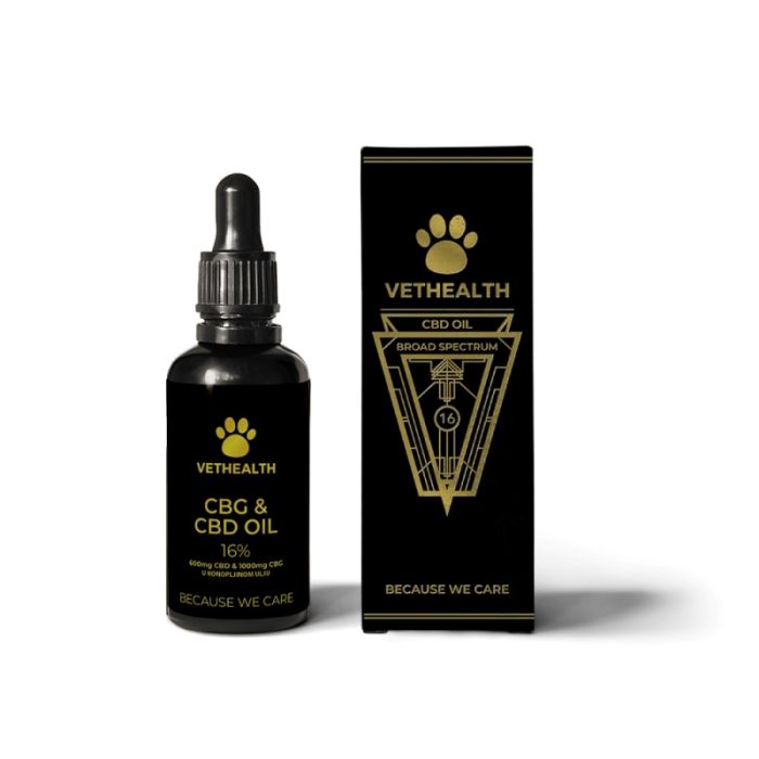 VetHealth Broad Spectrum CBD 16% Kapi Širokog Spektra za Pse i Mačke 10ml