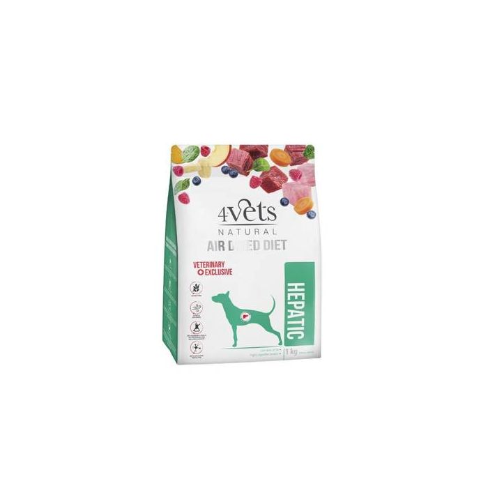 4Vets Natural Dog Sušena Veterinarska Dijeta Hepatic 1kg
