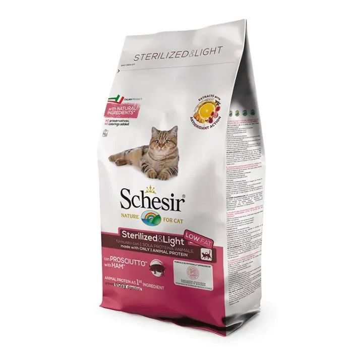 Schesir Dry Cat Sterilized & Light Šunka 1,5kg