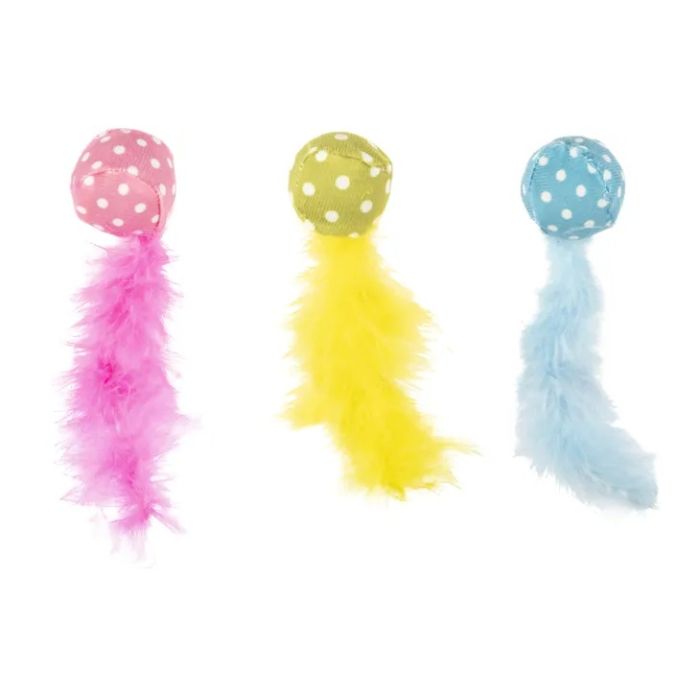 Flamingo Igračka za Mace Polka Loptica Više Boja 4cm