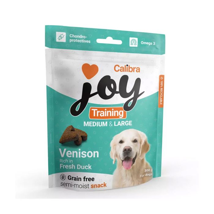 Calibra Joy Dog Poluvlažne Poslastice Training Medium & Large Divljač i Pačetina 300g