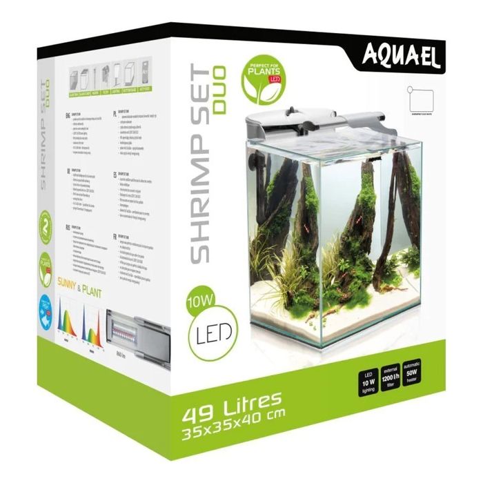 Aquael Akvarijum Fish&Shrimp Set Duo 35 Beli 49L / 35x35x40cm