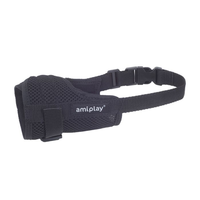 Amiplay Air Korpa za Njušku Yorkshire Terrier XS Crna 14-17cm x 17-28cm
