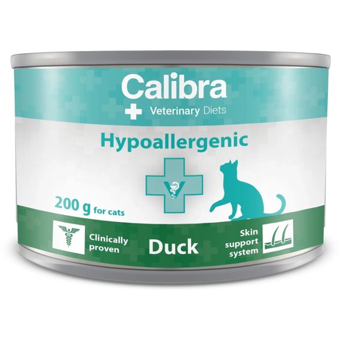 Calibra Veterinary Diets Cat Konzerva Hypoallergenic Pačetina 200g