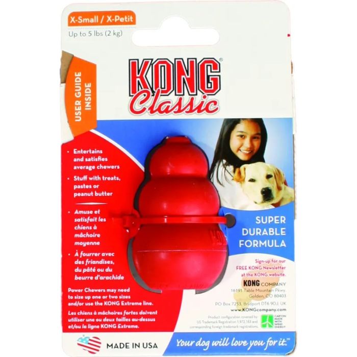 Kong Igračka za Pse Classic Vobler Crveni  5,6cm