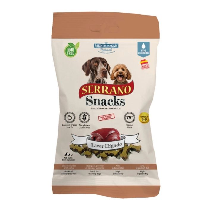 Mediterranean Natural Dog Serrano Poslastica Ukus Džigerice 100g
