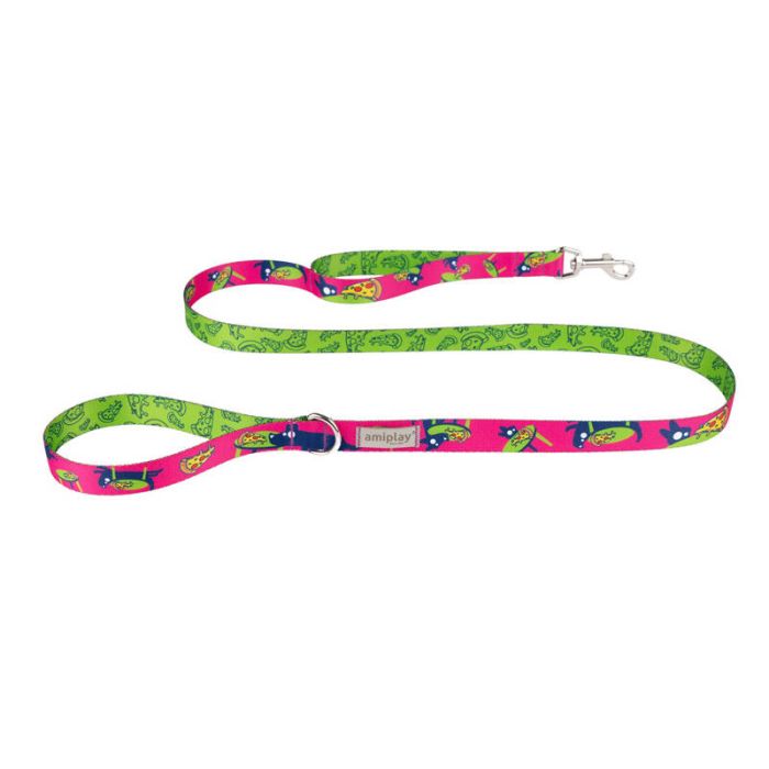 Amiplay Amik Povodac PizzaDog M 150x2cm