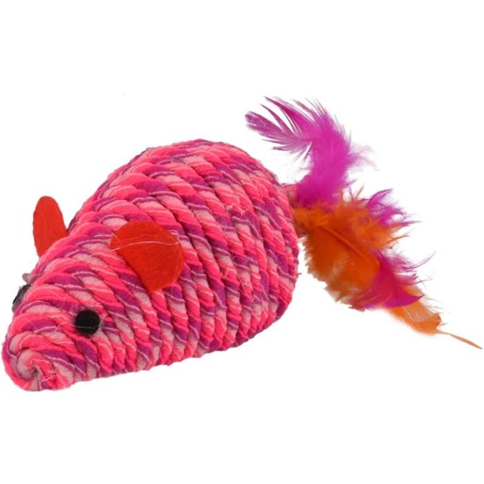 Flamingo Igračka Bibi Miš od Konopca Roze 10cm