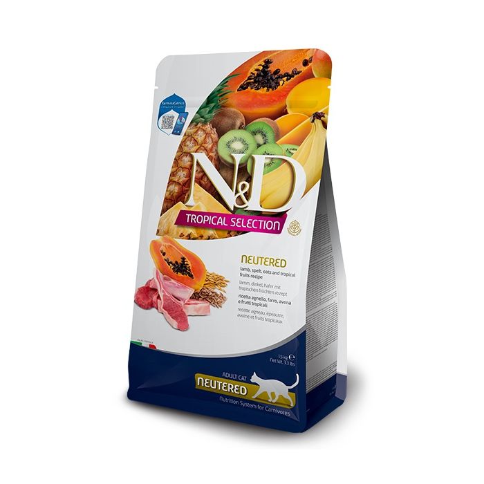 N&D Tropical Neutered Cat Lamb 300g