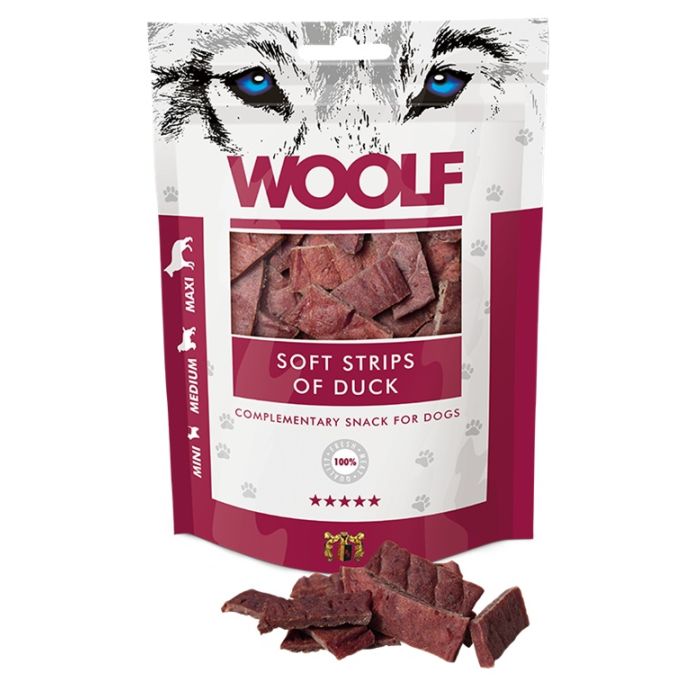 Woolf Soft Pačetina Trakice 100g