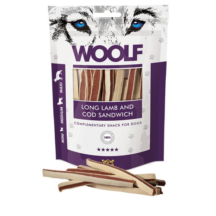 Woolf Jagnjetina i Bakalar Sendvič Long 100g