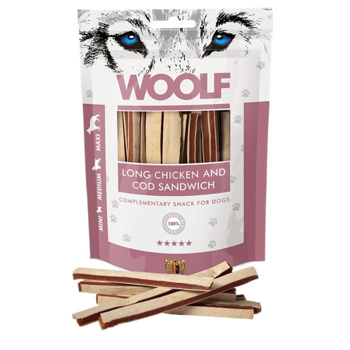 Woolf Piletina i Bakalar Sendvič Long 100g