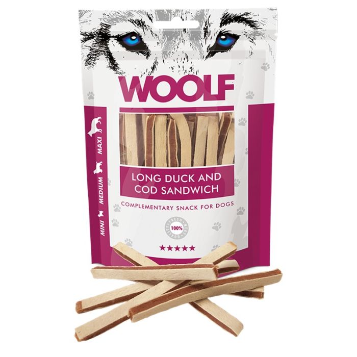 Woolf Pačetina i Bakalar Sendvič Long 100g