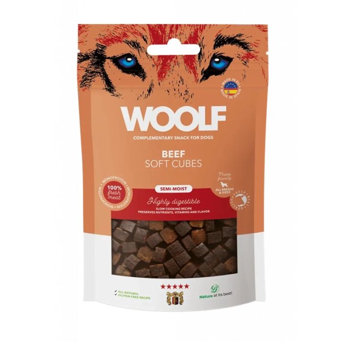 Woolf Soft Cubes Govedina (monoprotein) 100g