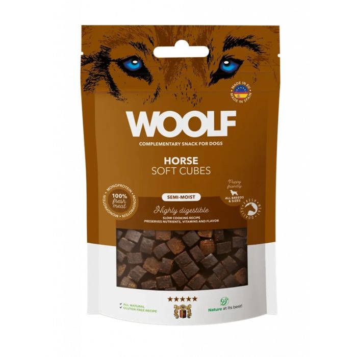 Woolf Soft Cubes Konjetina (monoprotein) 100g