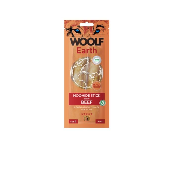 Woolf Earth Noohide L Štapići Sa Govedinom 85g