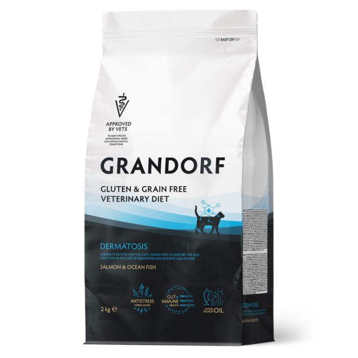 Grandorf Vet Cat Dermatosis Losos i Okeanska Riba 2kg