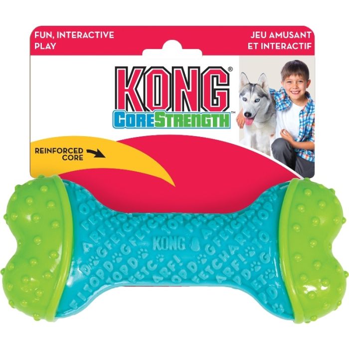 Kong Igračka Gumena Koska Tvrda Tirkizna M/L 18x8x4,5cm