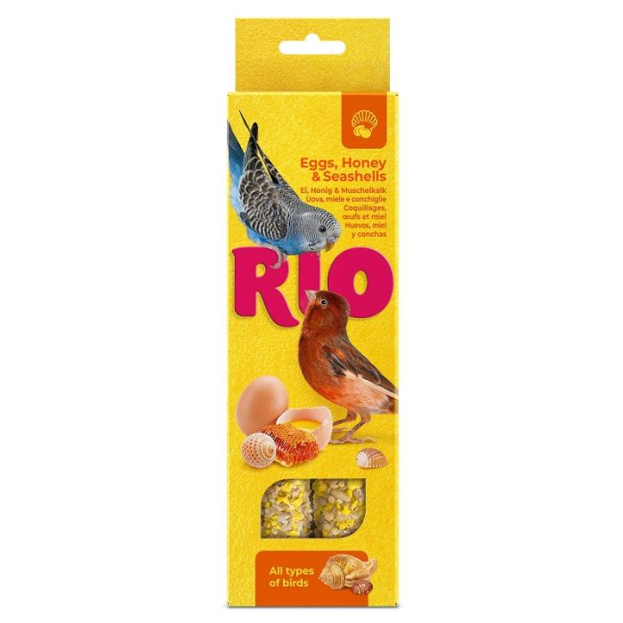 Rio Štapići sa Jajima, Medom i Školjkama za Sve Vrste Ptica 2x40g