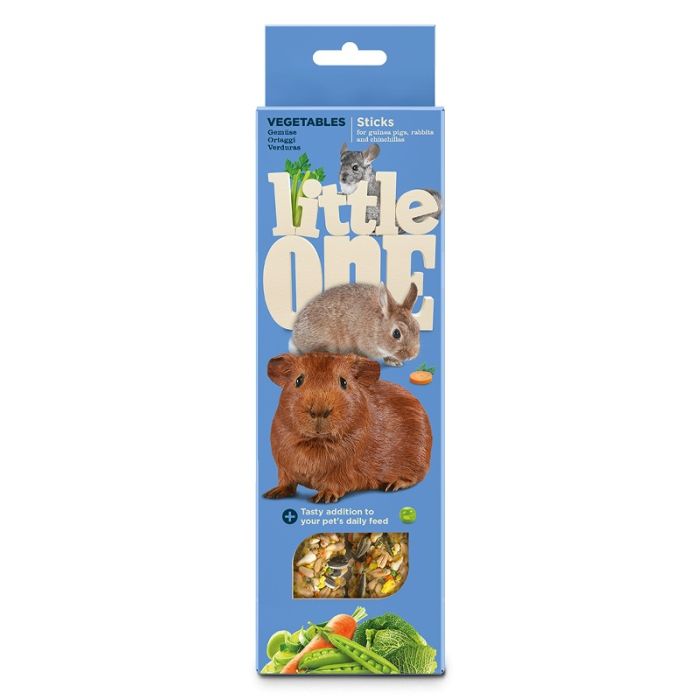 Little One Štapići sa Povrćem za Morsko Prase, Zečeve i Činčilu 2x60g