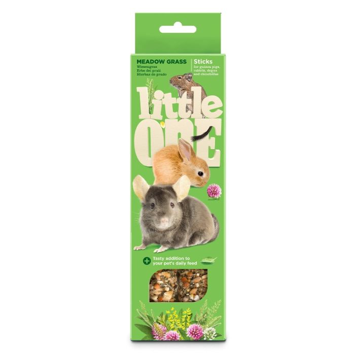 Little One Štapići sa Livadskom Travom za Morsko Prase, Zečeve i Činčilu 2x55g