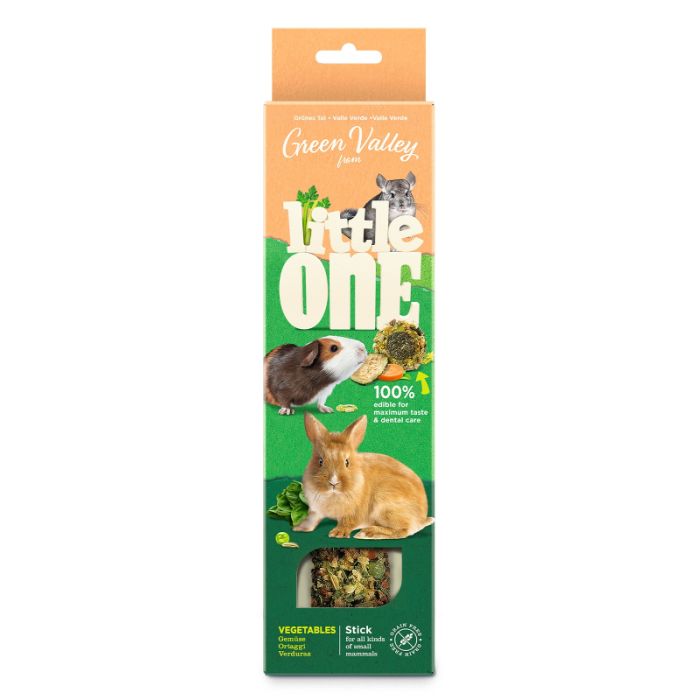 Little One Green Valley Grain Free Štapić sa Povrćem za Sitne Glodare 1x160g