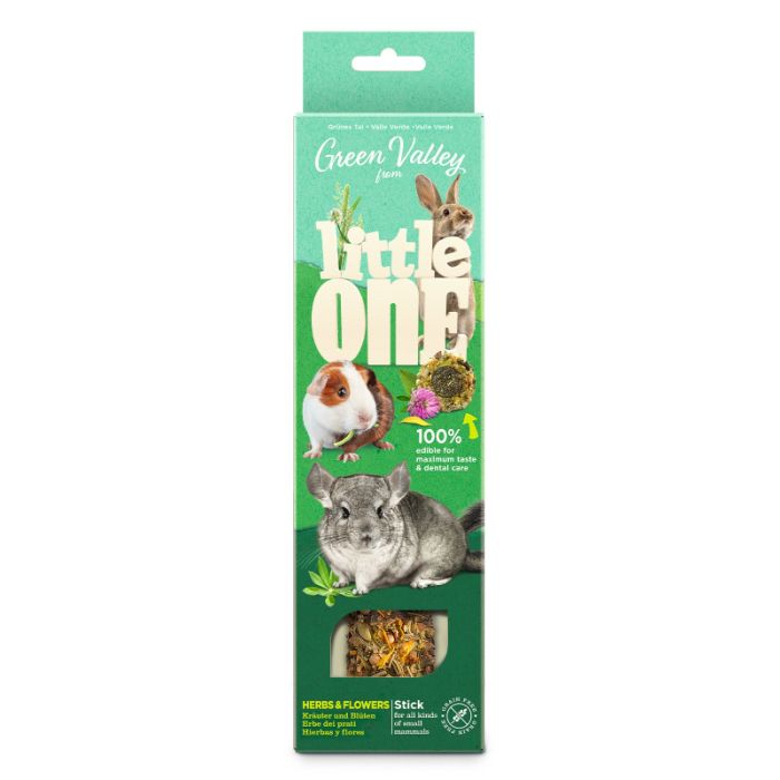 Little One Green Valley Grain Free Štapić sa Biljkama i Cvećem za Sitne Glodare 1x160g