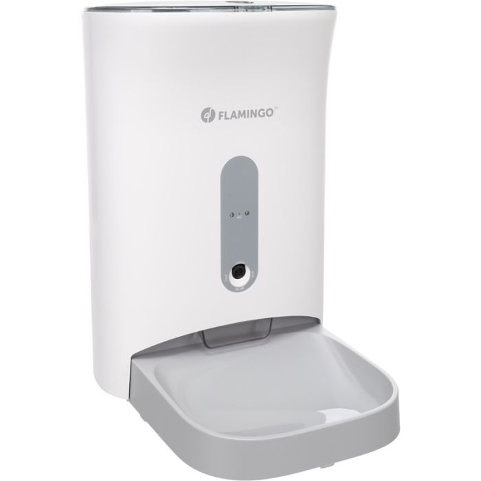 Flamingo Omega Automatska Hranilica Sa Tajmerom i Kamerom Bela 19,5x16,5x37x24x31 / 4,5L