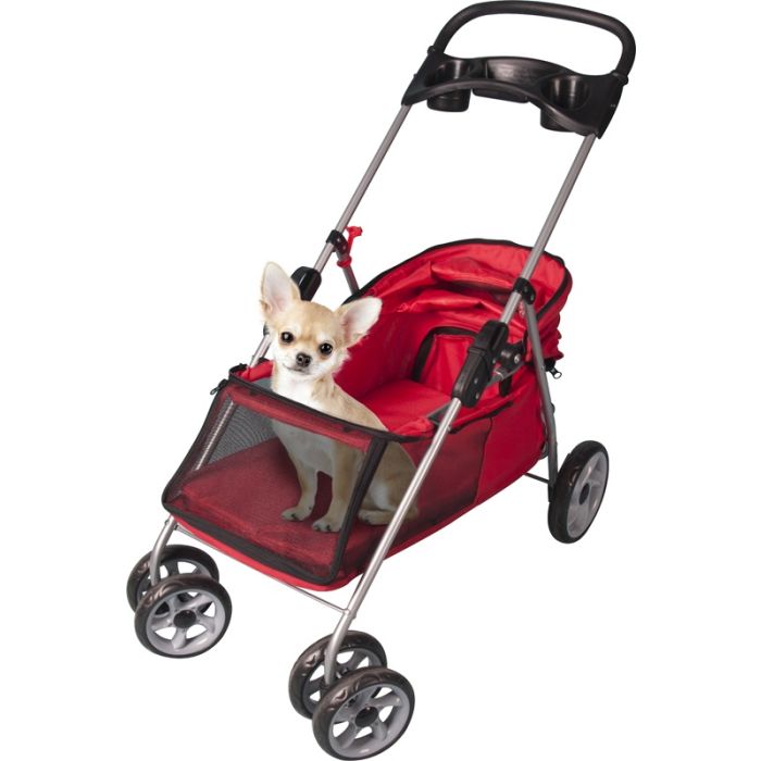 Flamingo Buggy Kolica Za Pse Damio Crvena 45x76x90,5cm