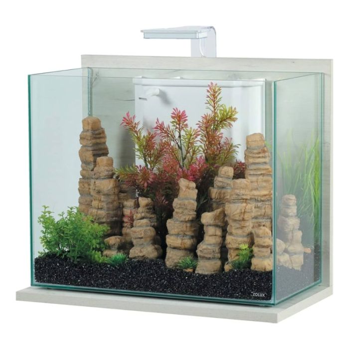 307196 Zolux Idro 50 Akvarijum Set Ceruse Beli 53x30x51,5cm / 50L
